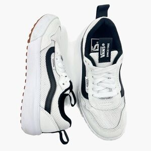 Vans Kids Master Pop Sneakers – Black & White – Youth Size 13